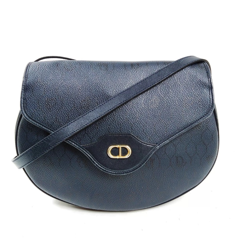 Vintage 90s Dior Honeycomb Trotter Shoulder Bag (Authentic)